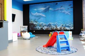 Proof Fitness supervised Kids Playrooms are beautifully designed to provide responsible fun for members’ children.
